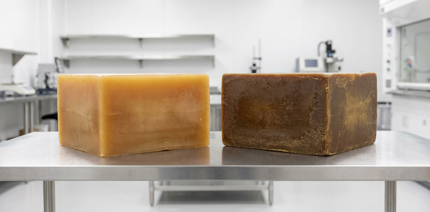 نمونه‌های اسلک وکس سبک و سنگین با تفاوت در رنگ، بافت و کاربرد صنعتی