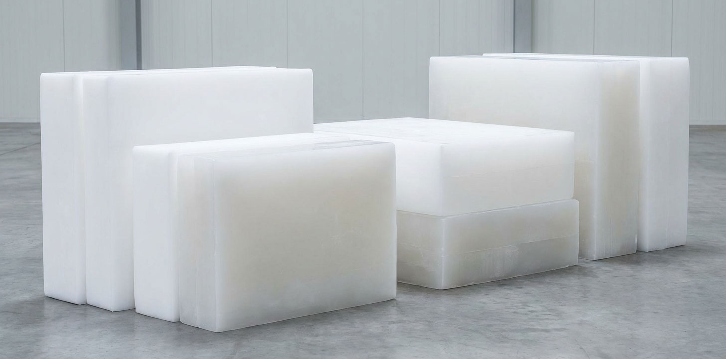 پارافین جامد صنعتی با ساختار کریستالی یکنواخت مناسب مصرف و صادرات