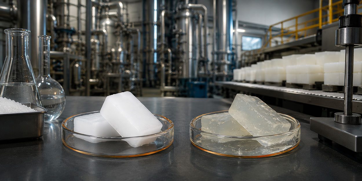 Comparison of 1% and 3% paraffin in terms of quality, transparency and industrial applications